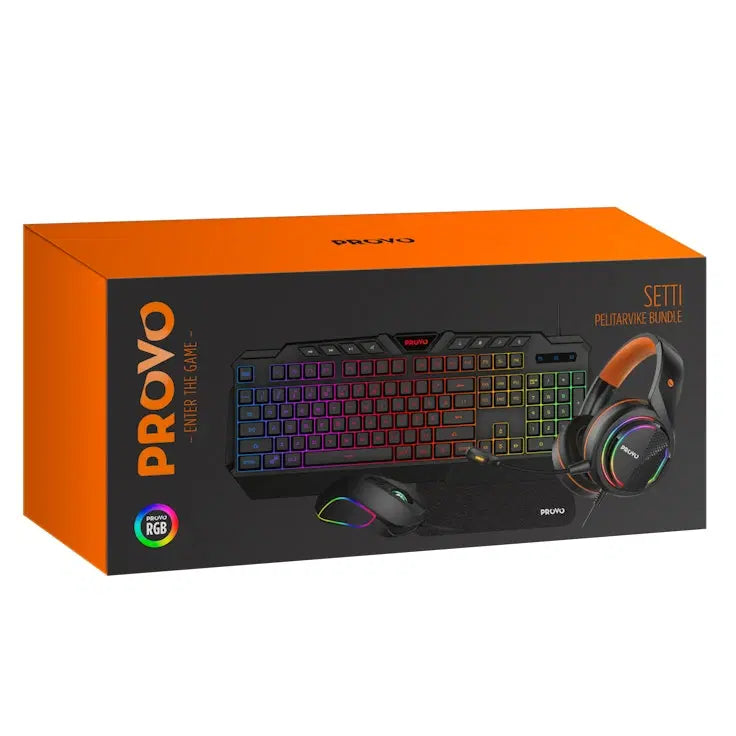 Provo Gaming 4-in-1 pelitarvikepaketti