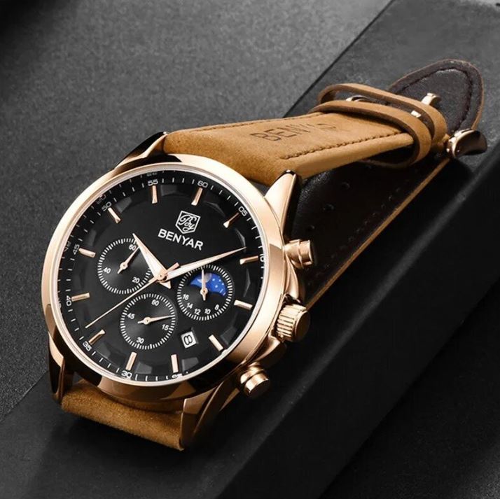 Miesten Moonphase -Kello