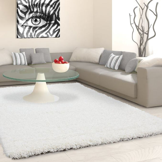 Valkoinen SHAGGY Matto LIFE kerma, 80X150 cm