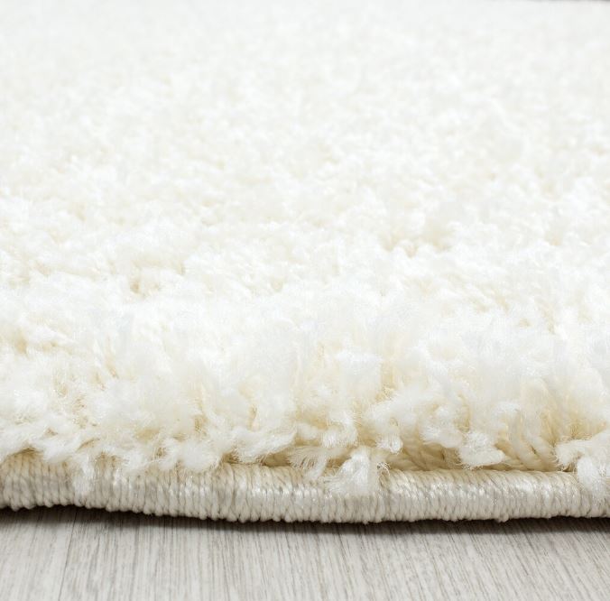 Valkoinen SHAGGY Matto LIFE kerma, 80X150 cm