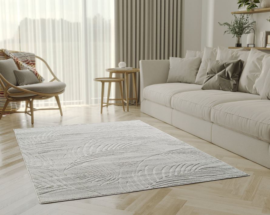 Eleganttinen Kerman värinen NORE matto ALBA 2965 Cream, 120x170 cm