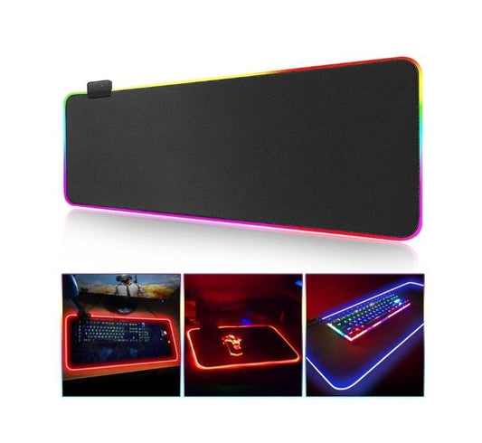 Pelihiirimatto LED-valolla - 80x30cm - RGB