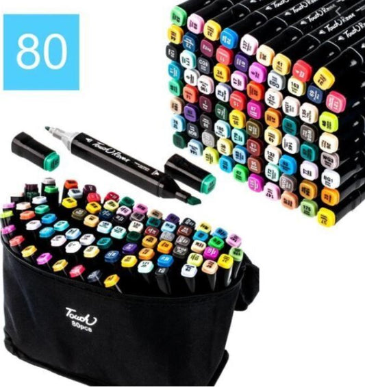 Kaksipuoliset tussit Decoartlt, 80 kpl