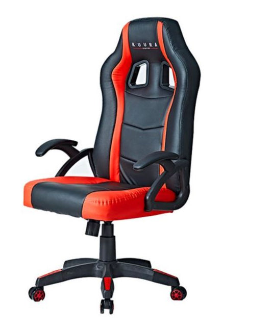 Kuura Gaming pelituoli Gamer, musta-punainen